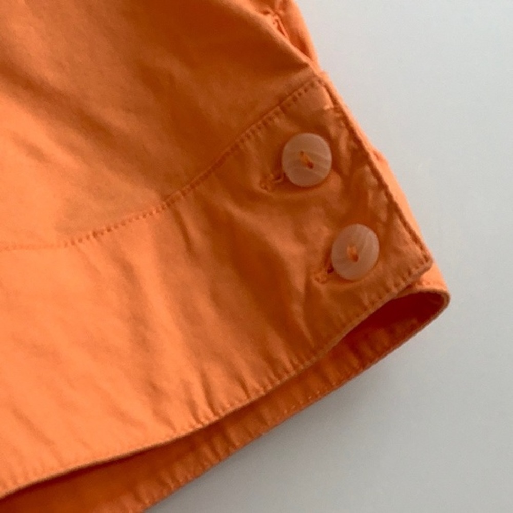 Harley Davidson embellished Eagle S/S button down orange shirt size large EUC - Picture 6 of 11